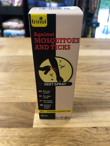 Deet Spray - beskyttelse mod myg, flåter m.v. til mennesker